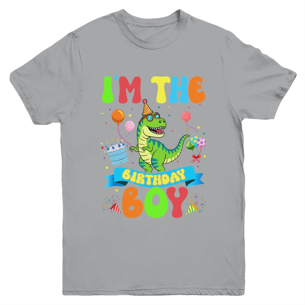I'm The Birthday Boy TRex Dinosaur Birthday Family Youth Shirt | siriusteestore