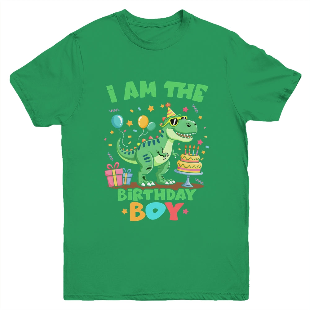 I'm The Birthday Boy T Rex Dinosaur Family Party Boys Youth Shirt | siriusteestore