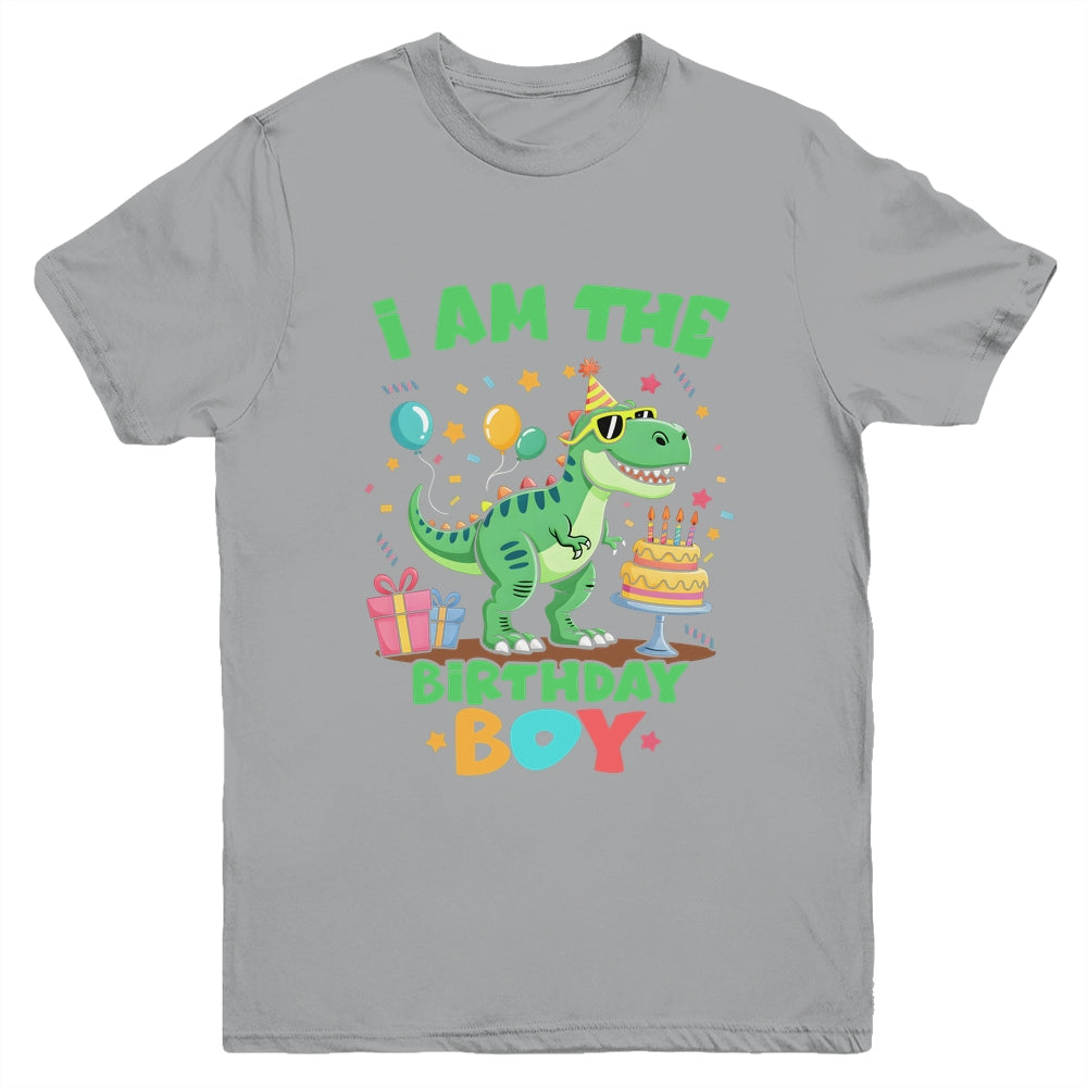 I'm The Birthday Boy T Rex Dinosaur Family Party Boys Youth Shirt | siriusteestore