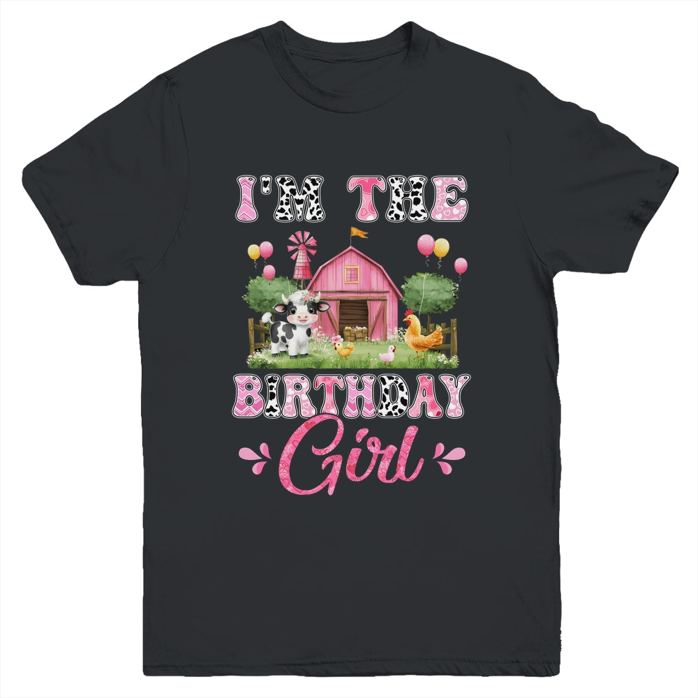I'm The Birthday Girl 1st Birthday Cow Farm Family Youth Shirt | siriusteestore