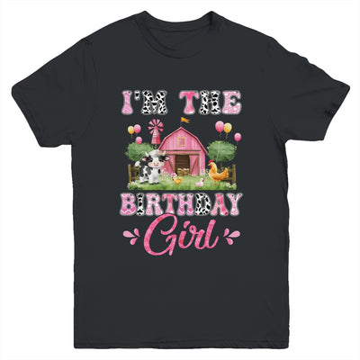 I'm The Birthday Girl 1st Birthday Cow Farm Family Youth Shirt | siriusteestore