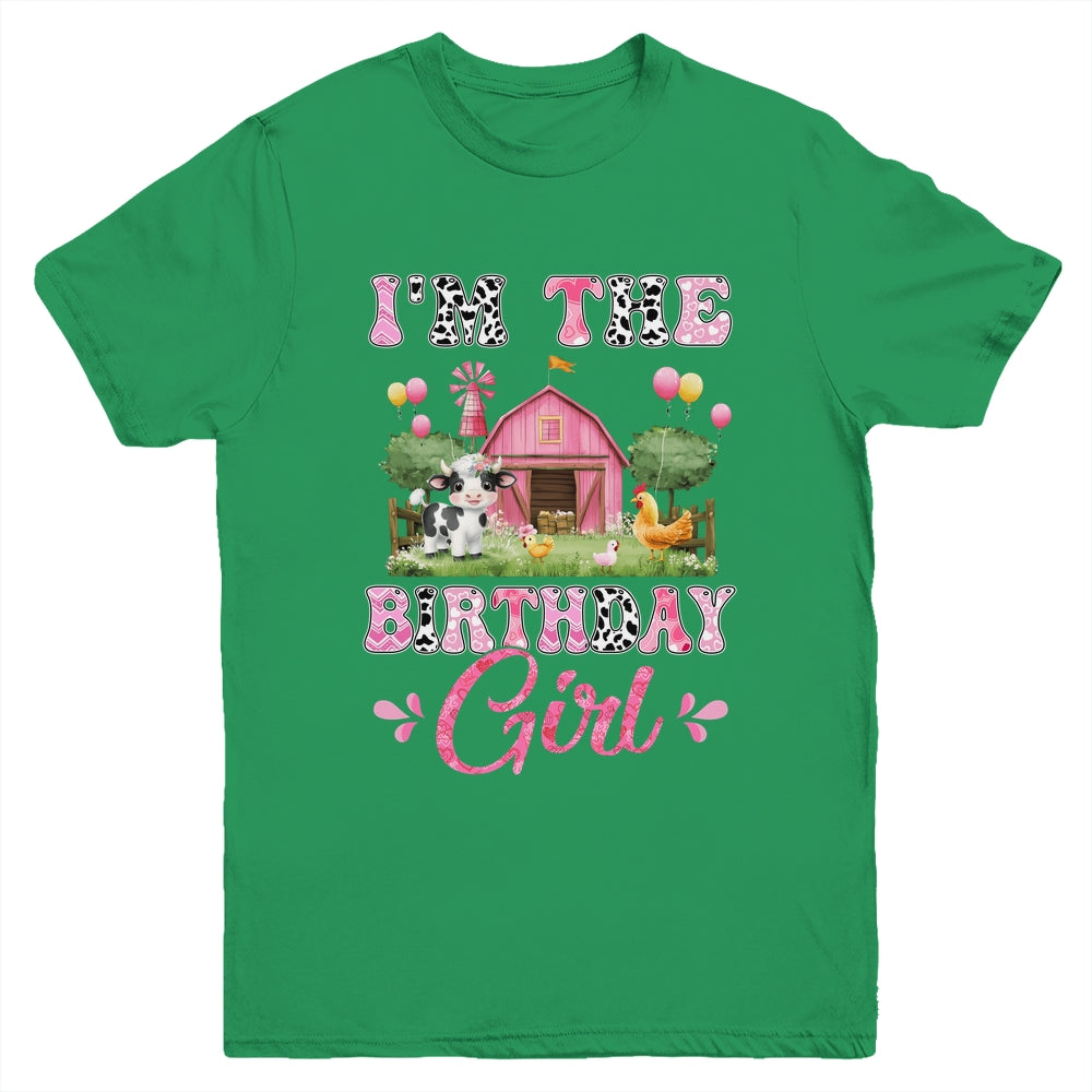 I'm The Birthday Girl 1st Birthday Cow Farm Family Youth Shirt | siriusteestore