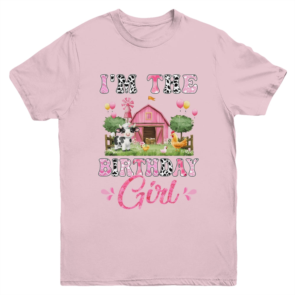 I'm The Birthday Girl 1st Birthday Cow Farm Family Youth Shirt | siriusteestore