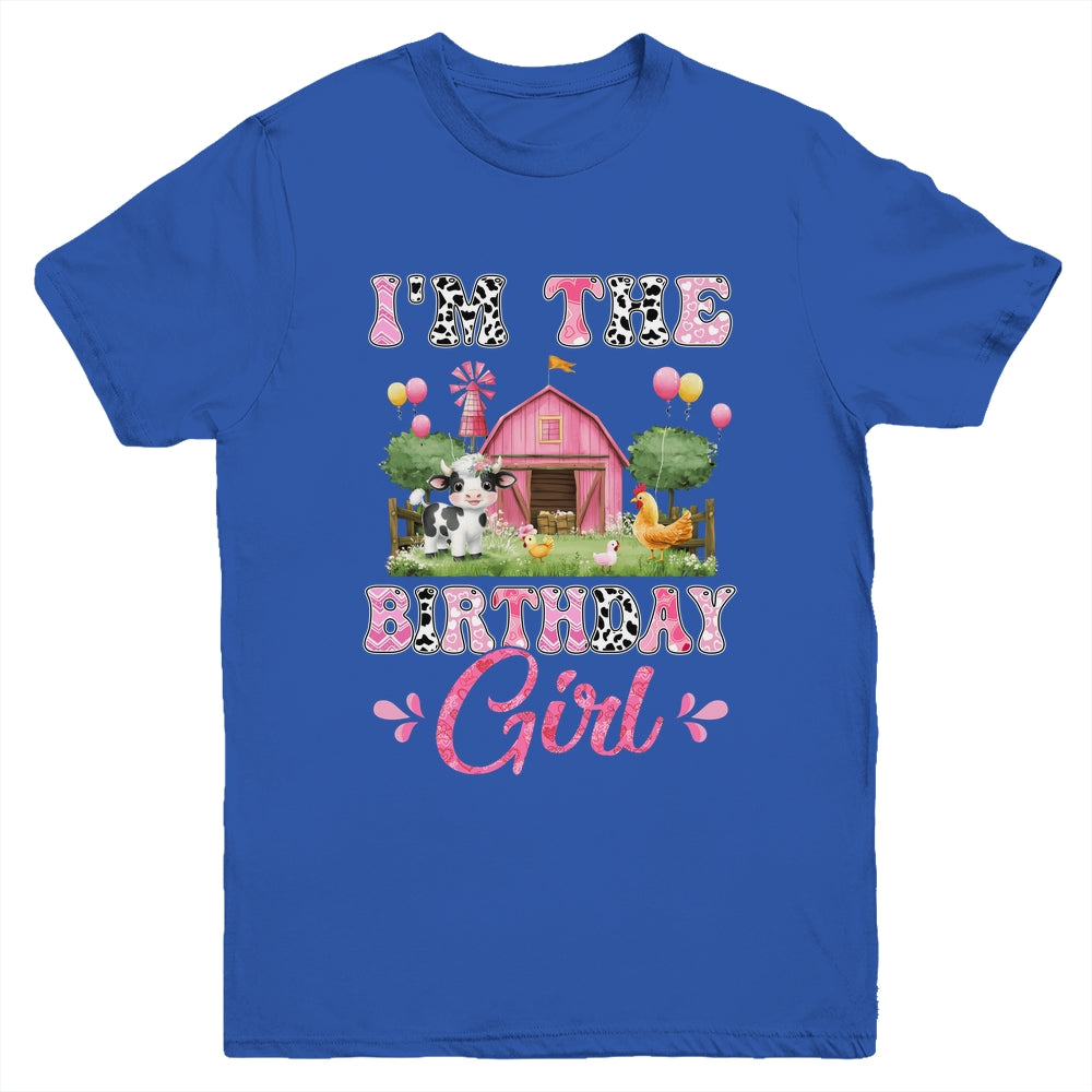 I'm The Birthday Girl 1st Birthday Cow Farm Family Youth Shirt | siriusteestore