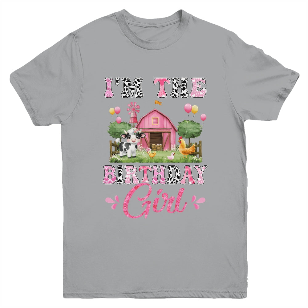 I'm The Birthday Girl 1st Birthday Cow Farm Family Youth Shirt | siriusteestore