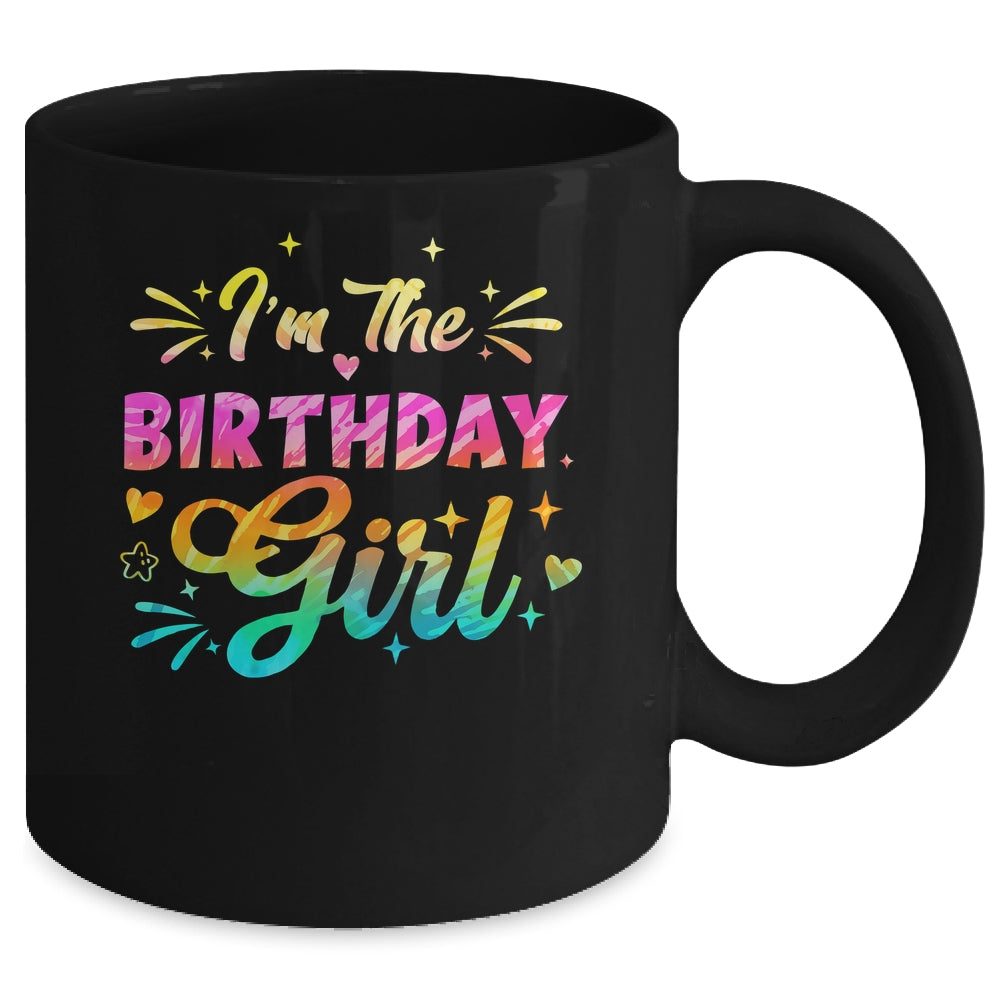 I'm The Birthday Girl Bday Tie Dye 1st Birthday Family Mug | siriusteestore