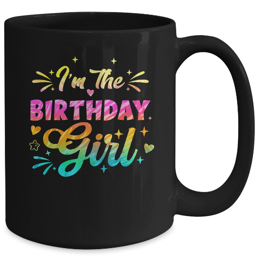 I'm The Birthday Girl Bday Tie Dye 1st Birthday Family Mug | siriusteestore