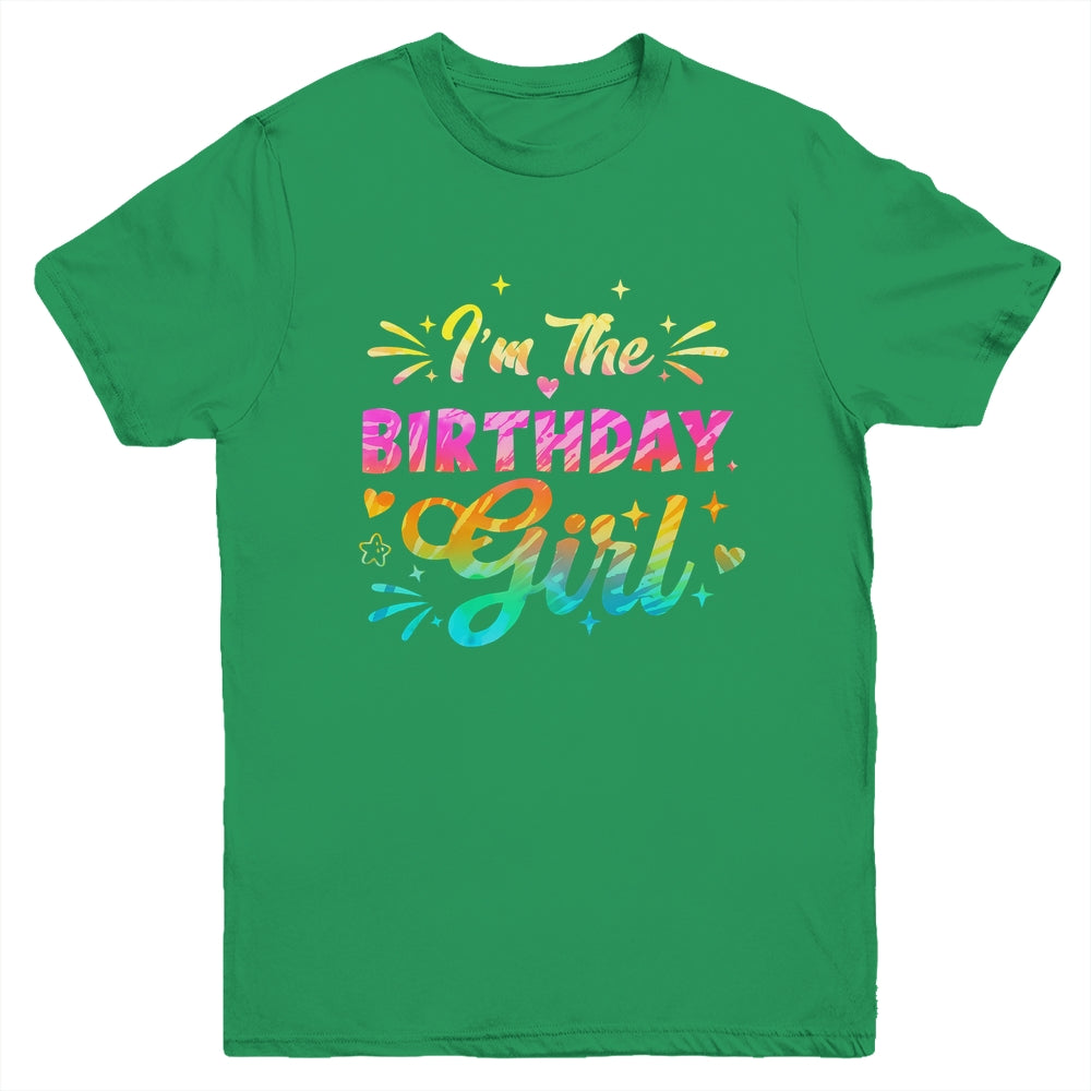 I'm The Birthday Girl Bday Tie Dye 1st Birthday Family Youth Shirt | siriusteestore
