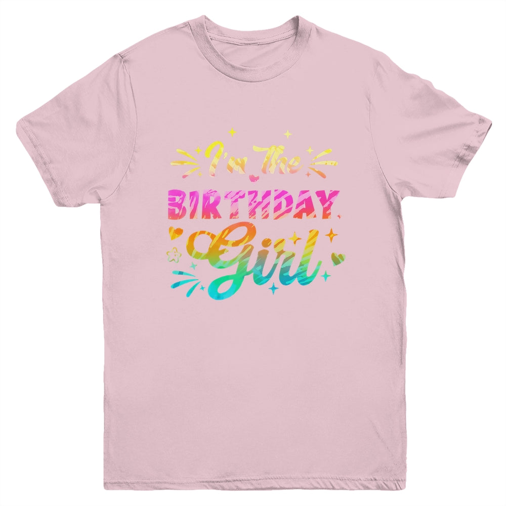 I'm The Birthday Girl Bday Tie Dye 1st Birthday Family Youth Shirt | siriusteestore