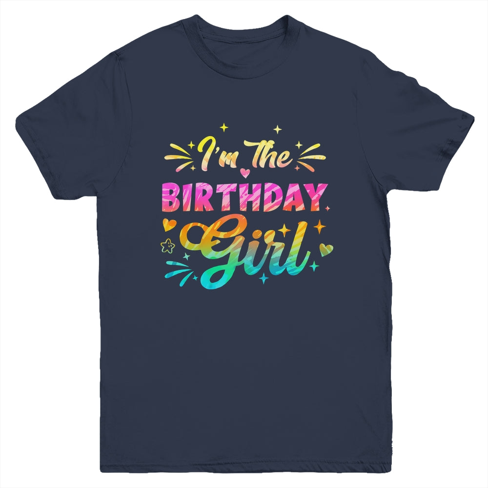 I'm The Birthday Girl Bday Tie Dye 1st Birthday Family Youth Shirt | siriusteestore