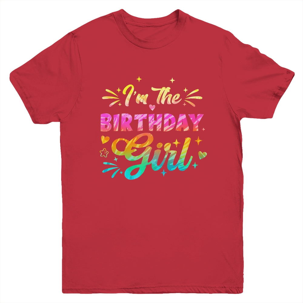 I'm The Birthday Girl Bday Tie Dye 1st Birthday Family Youth Shirt | siriusteestore