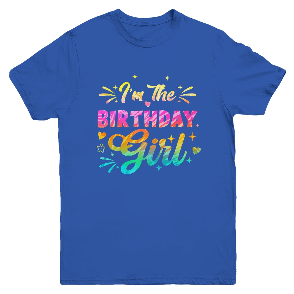 I'm The Birthday Girl Bday Tie Dye 1st Birthday Family Youth Shirt | siriusteestore