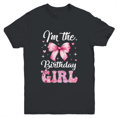 I'm The Birthday Girl Coquette Bow Cute Matching Family Youth Shirt | siriusteestore