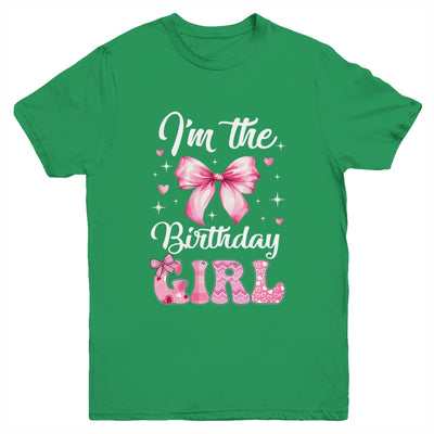 I'm The Birthday Girl Coquette Bow Cute Matching Family Youth Shirt | siriusteestore