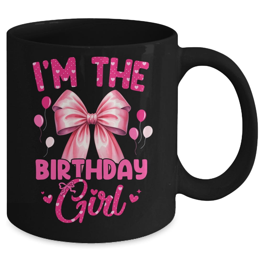 I'm The Birthday Girl Coquette Bow Matching Family Mug | siriusteestore