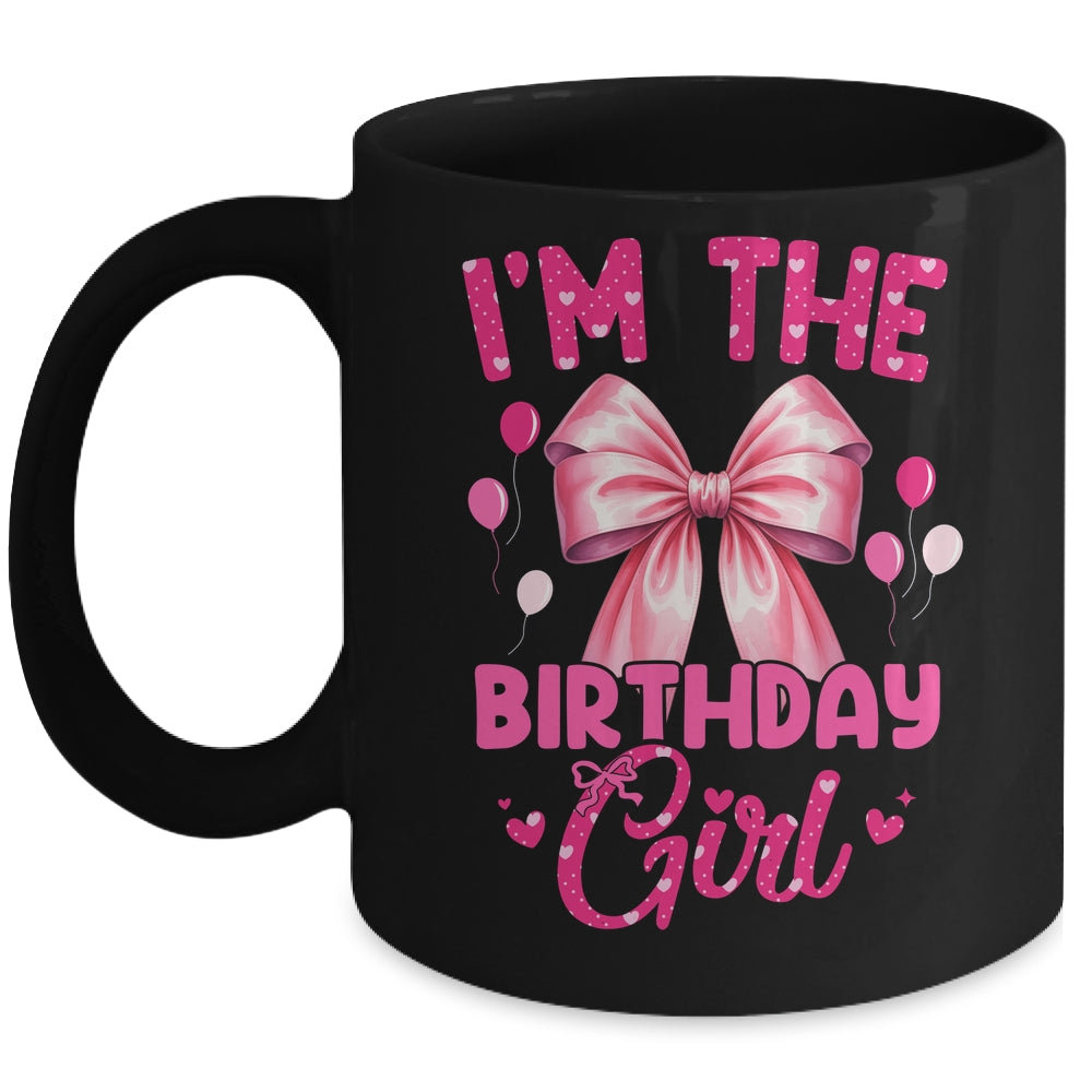 I'm The Birthday Girl Coquette Bow Matching Family Mug | siriusteestore
