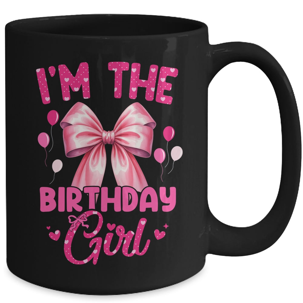 I'm The Birthday Girl Coquette Bow Matching Family Mug | siriusteestore