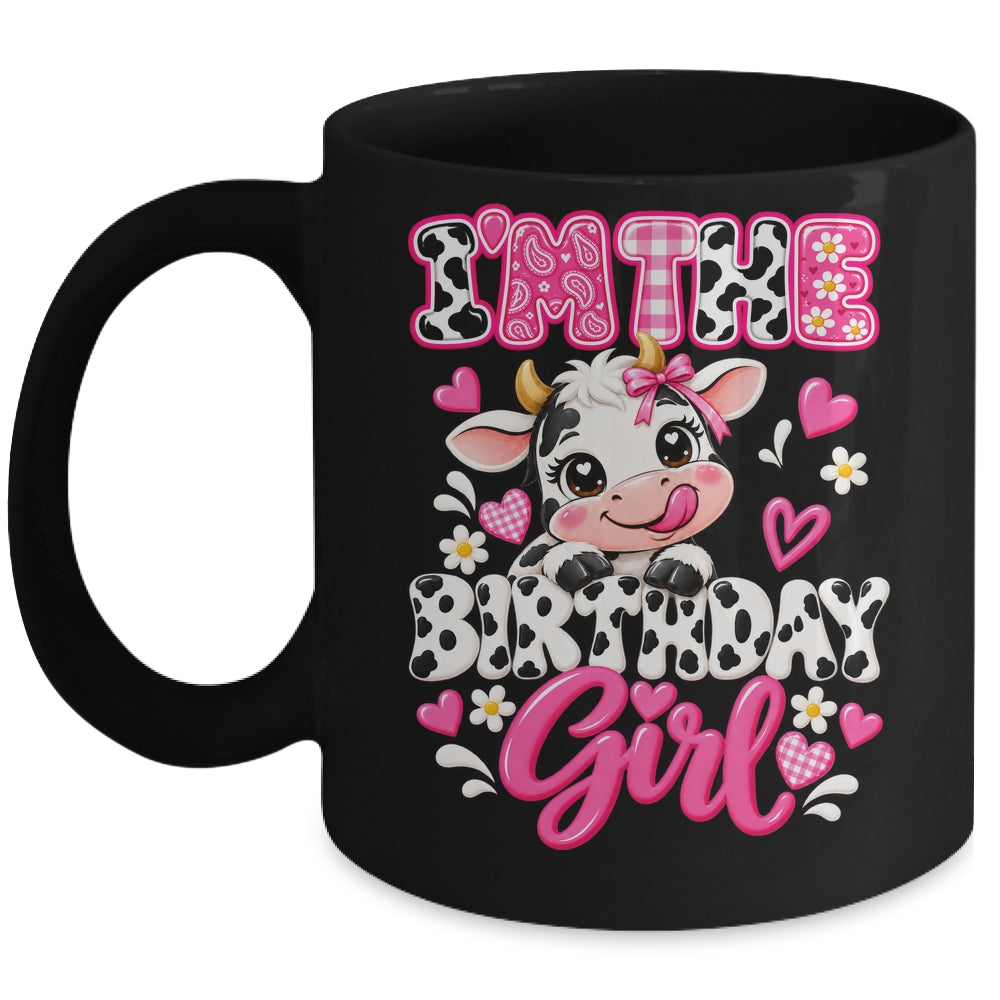 I'm The Birthday Girl Cow 1St Birthday Kids Family Farm Mug | siriusteestore