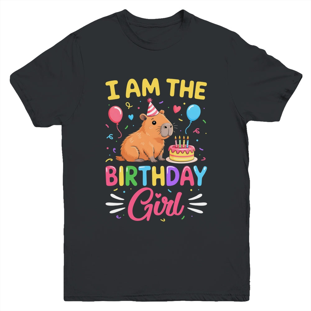 I'm The Birthday Girl Cute Capybara Bday Family Matching Youth Shirt | siriusteestore