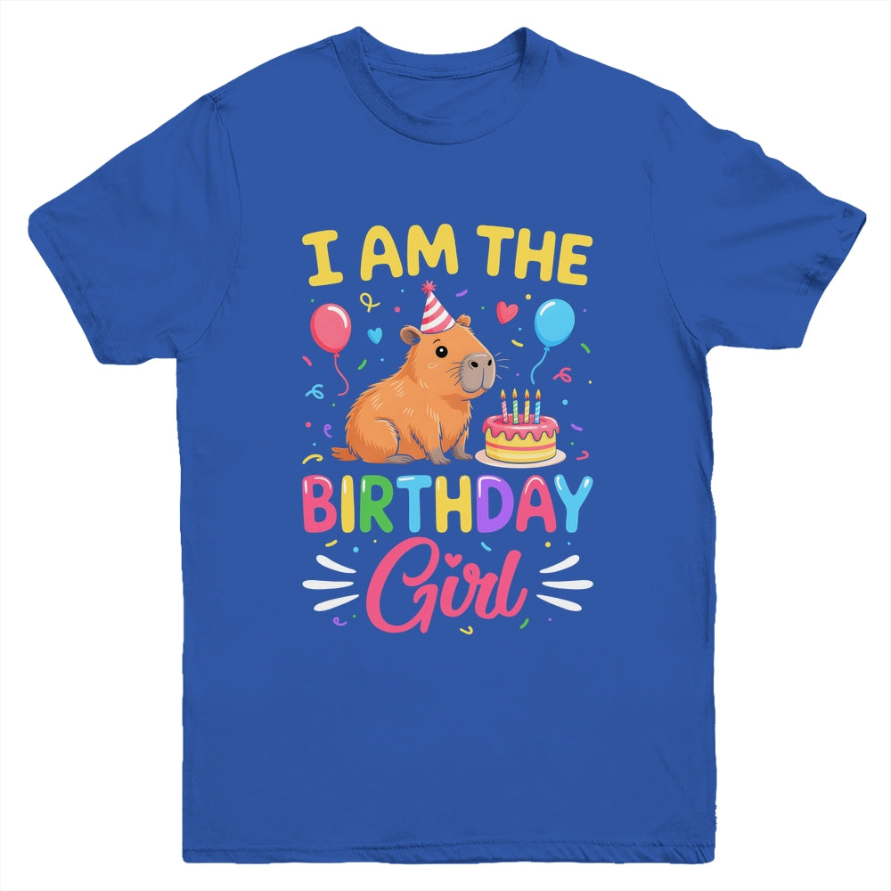 I'm The Birthday Girl Cute Capybara Bday Family Matching Youth Shirt | siriusteestore