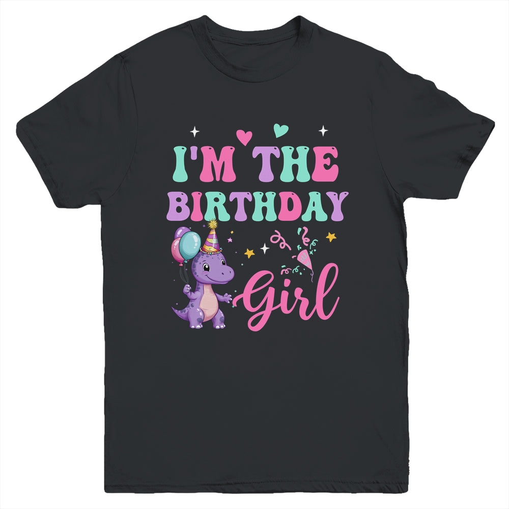 I'm The Birthday Girl Dinosaur T-Rex Party Family Matching Youth Shirt | siriusteestore