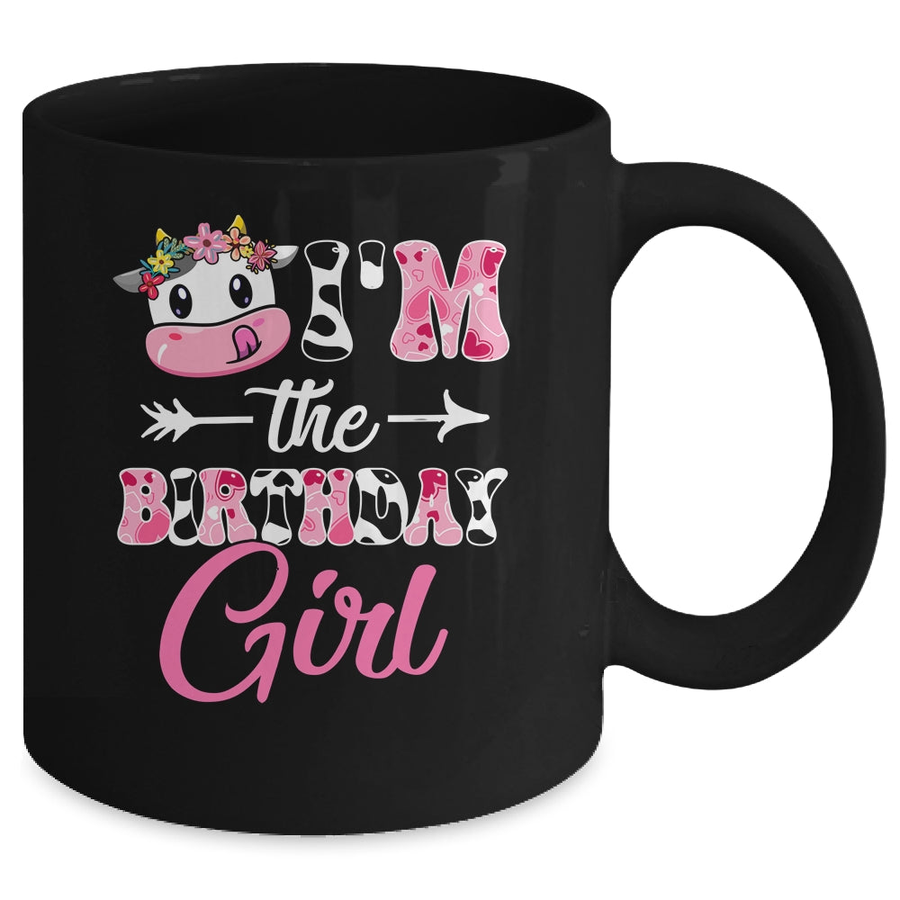 I'm The Birthday Girl Farm Cow 1St Birthday Girl Mug | siriusteestore