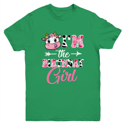 I'm The Birthday Girl Farm Cow 1St Birthday Girl Youth Shirt | siriusteestore