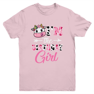 I'm The Birthday Girl Farm Cow 1St Birthday Girl Youth Shirt | siriusteestore