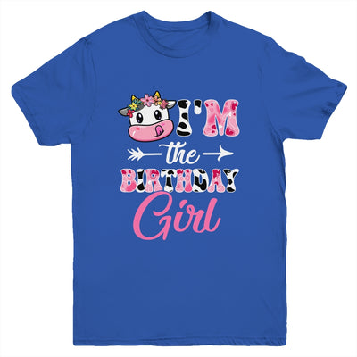 I'm The Birthday Girl Farm Cow 1St Birthday Girl Youth Shirt | siriusteestore