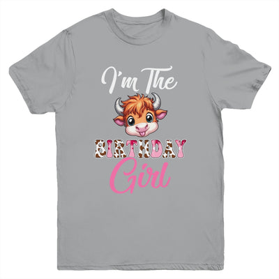 I'm The Birthday Girl Highland Cow Farm 1st Birthday Youth Shirt | siriusteestore