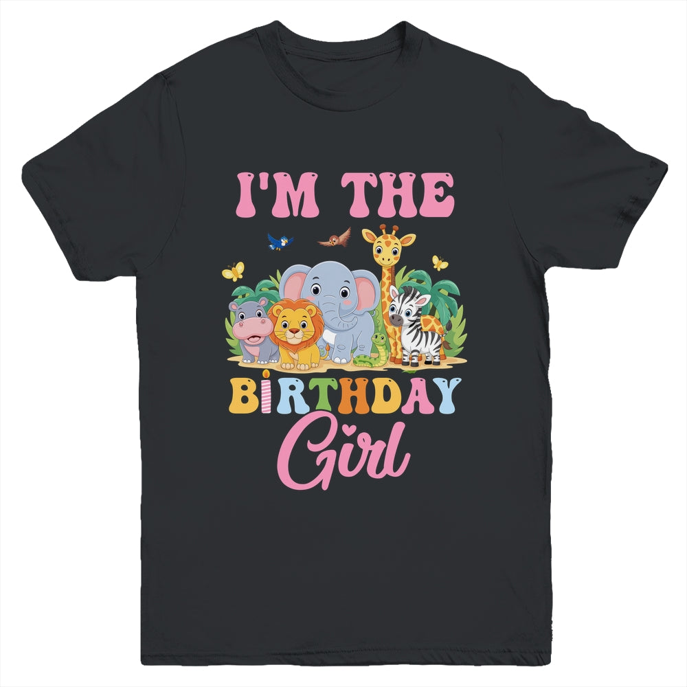 I'm The Birthday Girl Kids Safari Jungle Animal Youth Shirt | siriusteestore