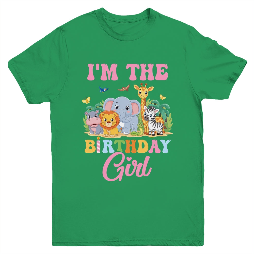 I'm The Birthday Girl Kids Safari Jungle Animal Youth Shirt | siriusteestore