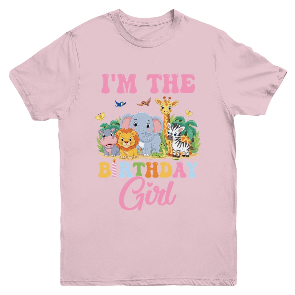 I'm The Birthday Girl Kids Safari Jungle Animal Youth Shirt | siriusteestore