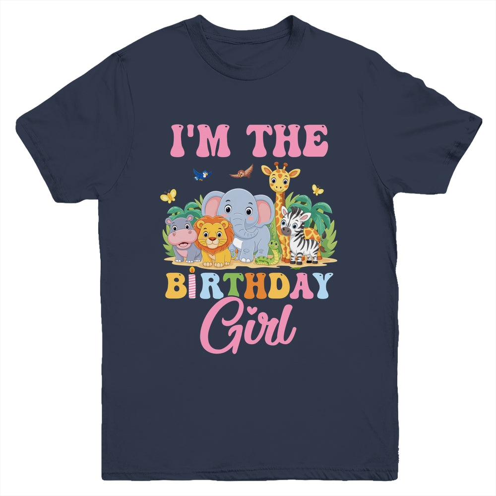 I'm The Birthday Girl Kids Safari Jungle Animal Youth Shirt | siriusteestore