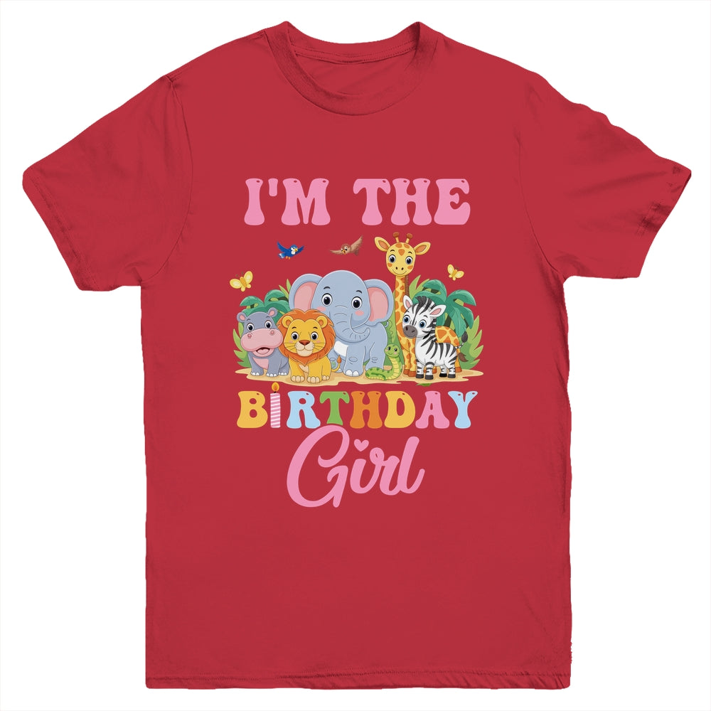 I'm The Birthday Girl Kids Safari Jungle Animal Youth Shirt | siriusteestore