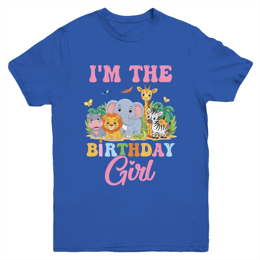 I'm The Birthday Girl Kids Safari Jungle Animal Youth Shirt | siriusteestore