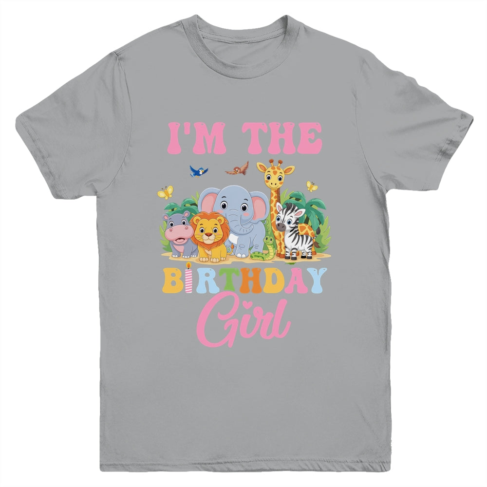 I'm The Birthday Girl Kids Safari Jungle Animal Youth Shirt | siriusteestore