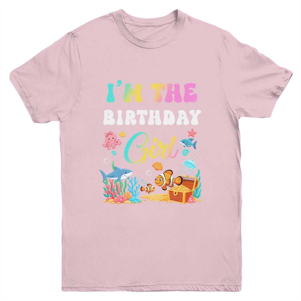 I'm The Birthday Girl Kids Sea Fish Ocean Aquarium Youth Shirt | siriusteestore