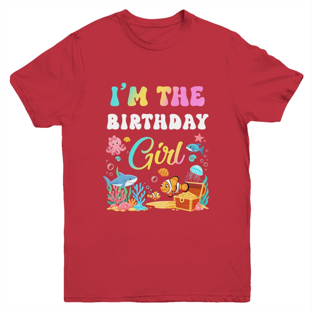 I'm The Birthday Girl Kids Sea Fish Ocean Aquarium Youth Shirt | siriusteestore