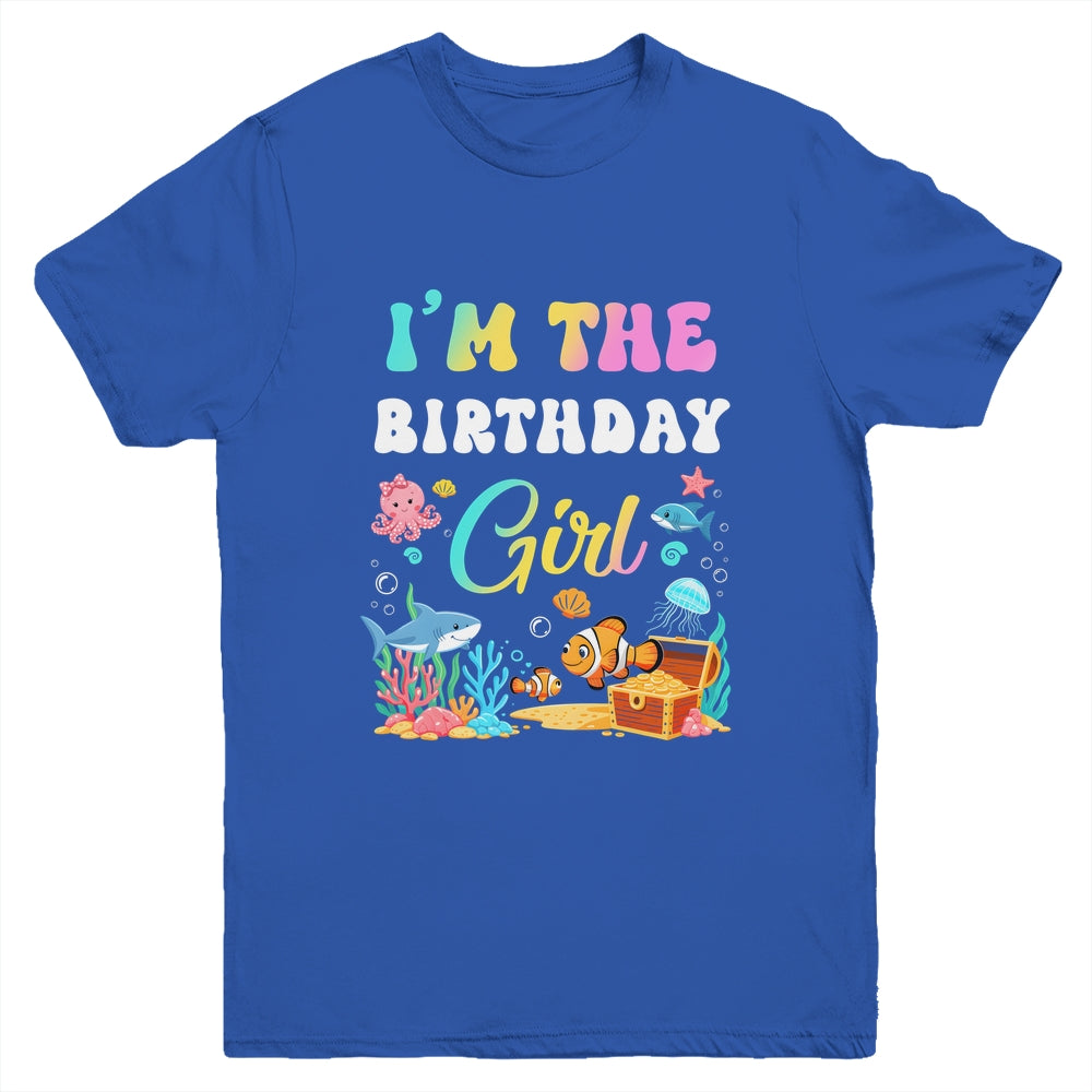 I'm The Birthday Girl Kids Sea Fish Ocean Aquarium Youth Shirt | siriusteestore