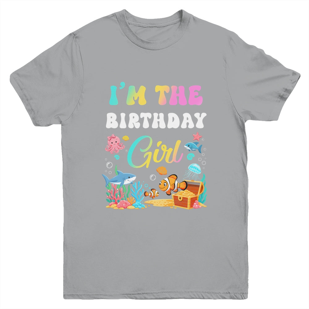 I'm The Birthday Girl Kids Sea Fish Ocean Aquarium Youth Shirt | siriusteestore