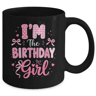 I'm The Birthday Girl Matching Pink Coquette Bow Birthday Mug | siriusteestore