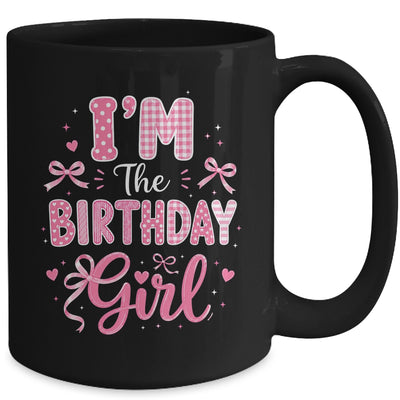 I'm The Birthday Girl Matching Pink Coquette Bow Birthday Mug | siriusteestore