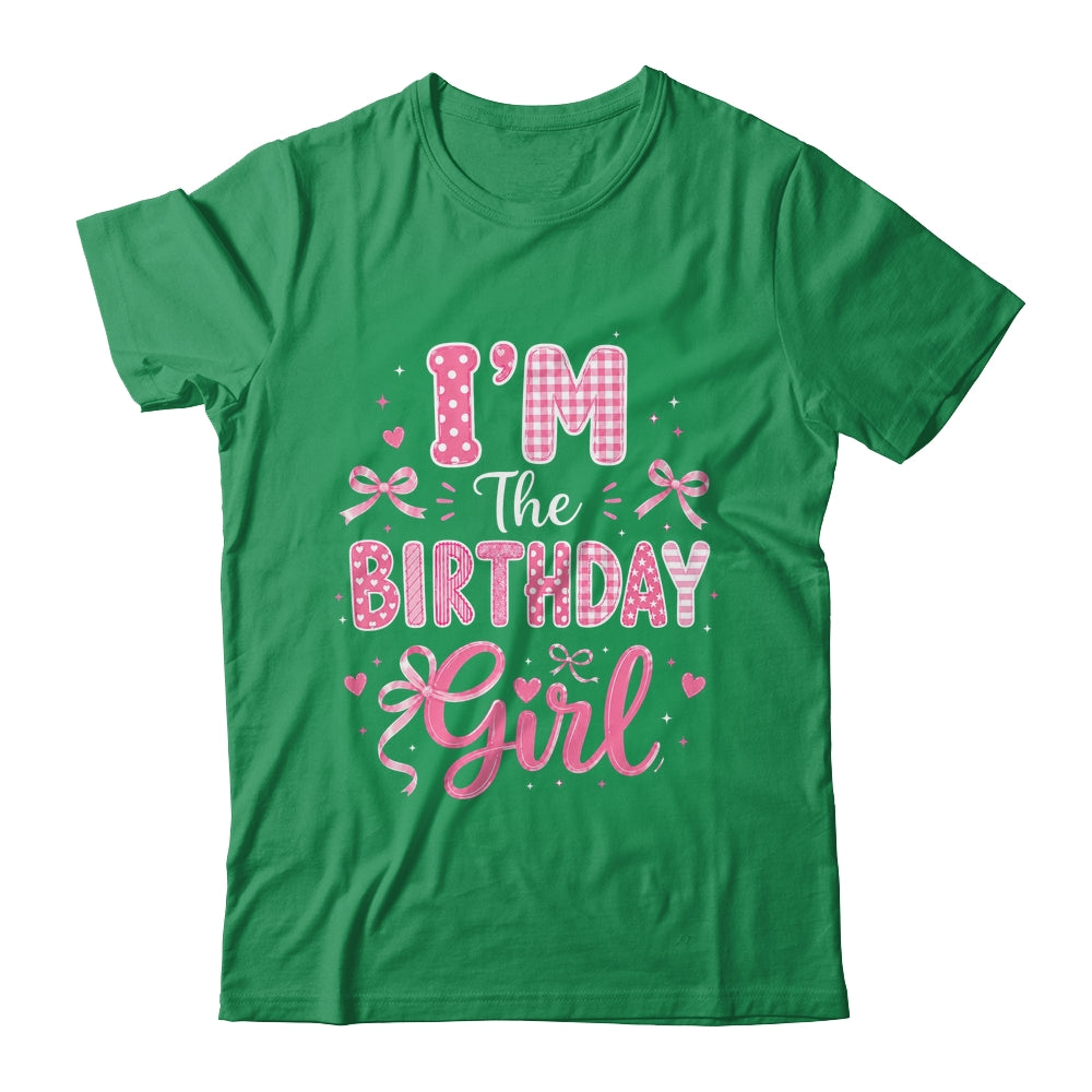 I'm The Birthday Girl Matching Pink Coquette Bow Birthday Shirt & Hoodie | siriusteestore