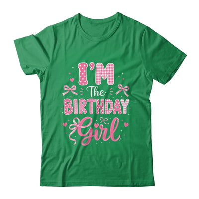 I'm The Birthday Girl Matching Pink Coquette Bow Birthday Shirt & Hoodie | siriusteestore