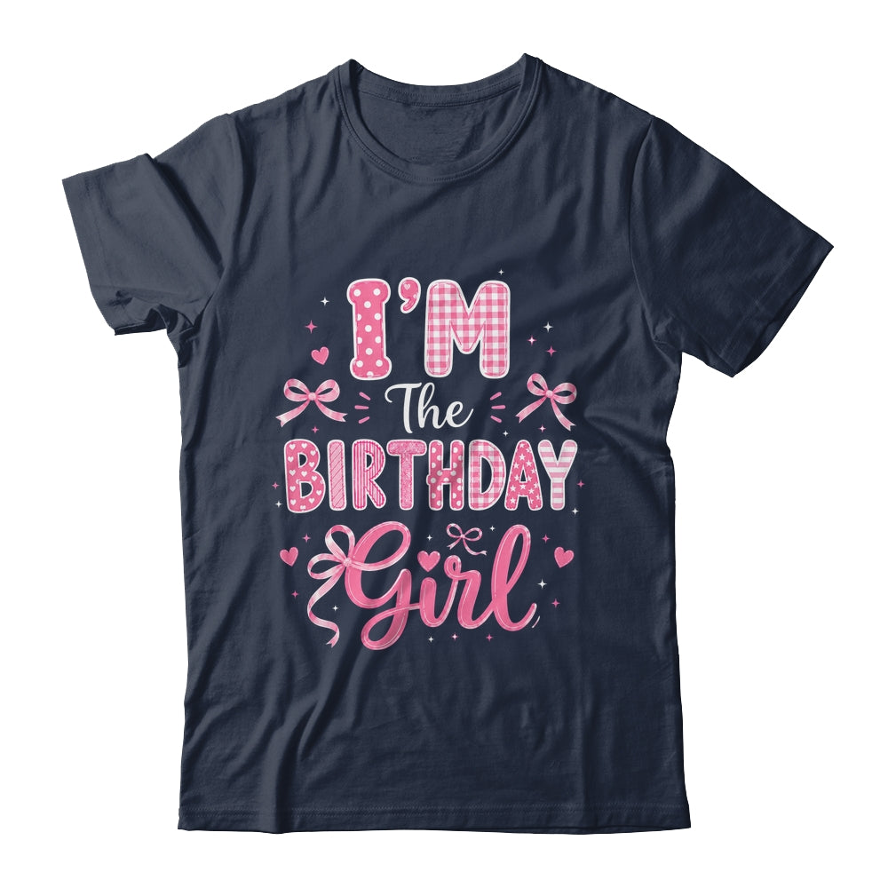 I'm The Birthday Girl Matching Pink Coquette Bow Birthday Shirt & Hoodie | siriusteestore