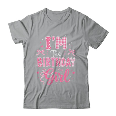 I'm The Birthday Girl Matching Pink Coquette Bow Birthday Shirt & Hoodie | siriusteestore