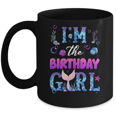 I'm The Birthday Girl Mermaid Family Party Matching Mug | siriusteestore