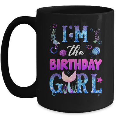 I'm The Birthday Girl Mermaid Family Party Matching Mug | siriusteestore