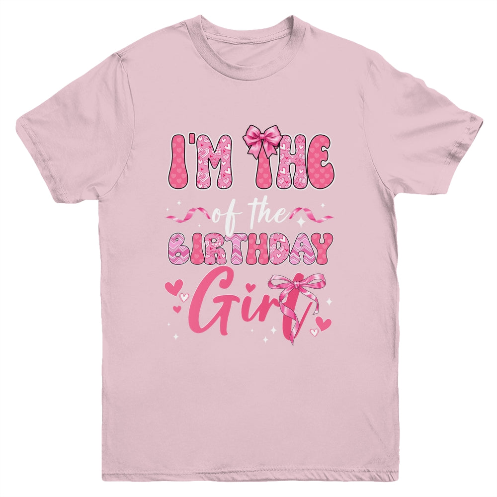 I'm The Birthday Girl Pink Coquette Bow Family Kids Youth Shirt | siriusteestore